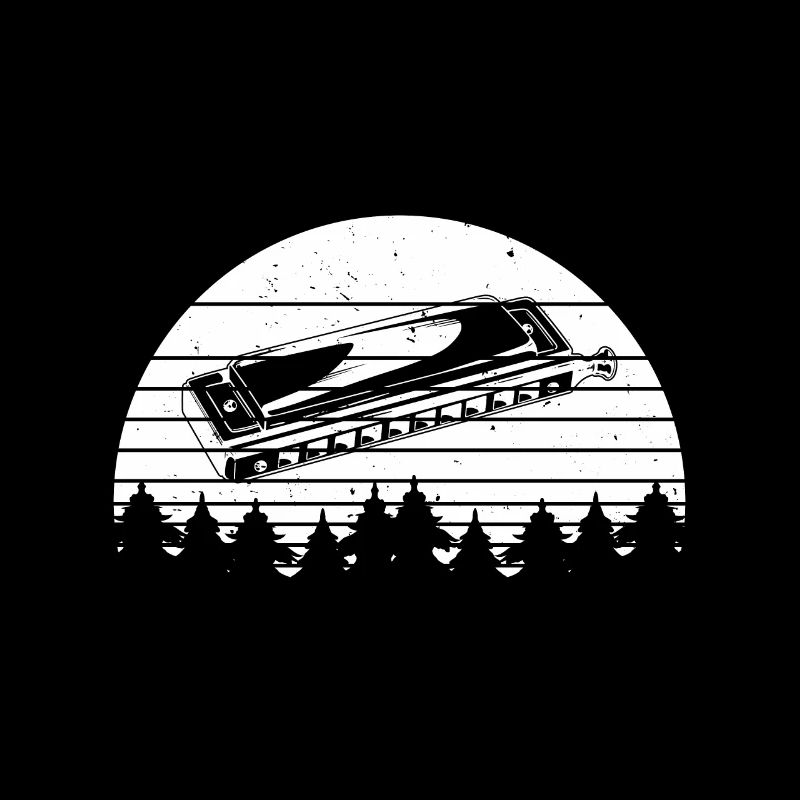 Rétro avec un harmonica Harmonica Bouche Orgue