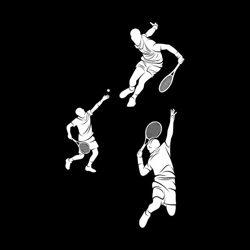 Squash player silhouettes Squash Player