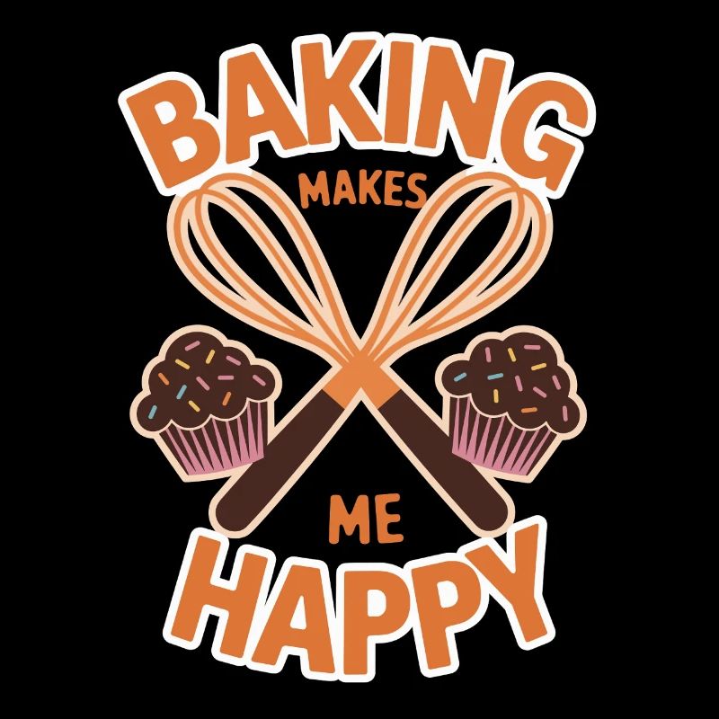 Baking makes me happy cake