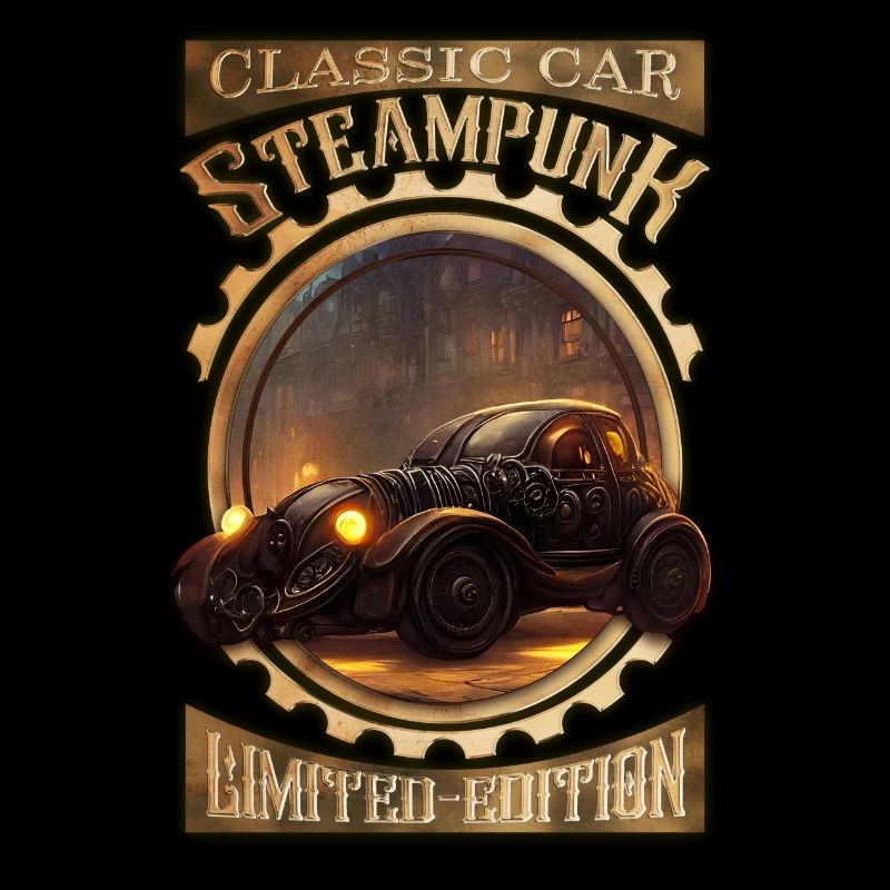 Steampunk Oldtimer, gothic und elegant