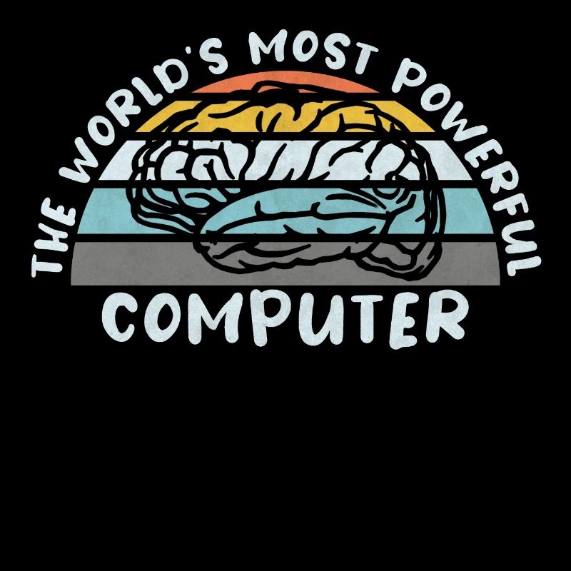 COMPUTER GEHIRN LINUX SUPERBRAIN GEEK VINTAGE TECH