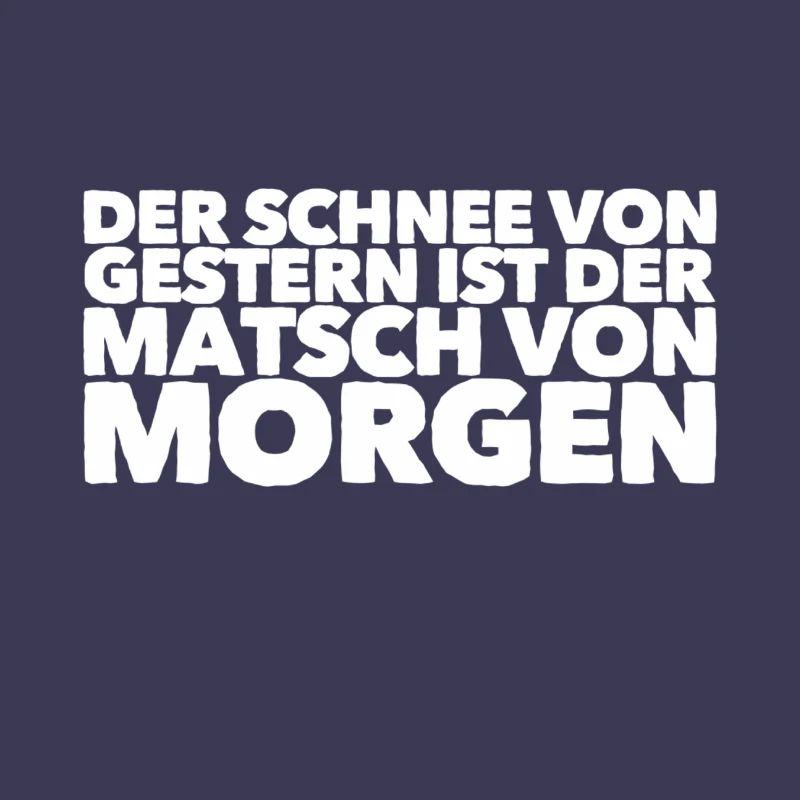 der Schnee wird zu Matsch