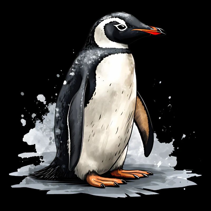 Pinguin auf Eisscholle