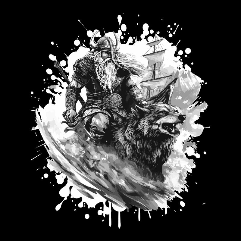 Wikinger Wolf Krieger Valhalla