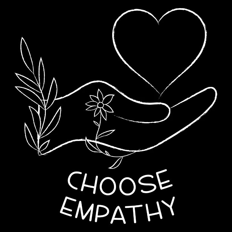 Wählen Sie Empathie-| Line Art Design