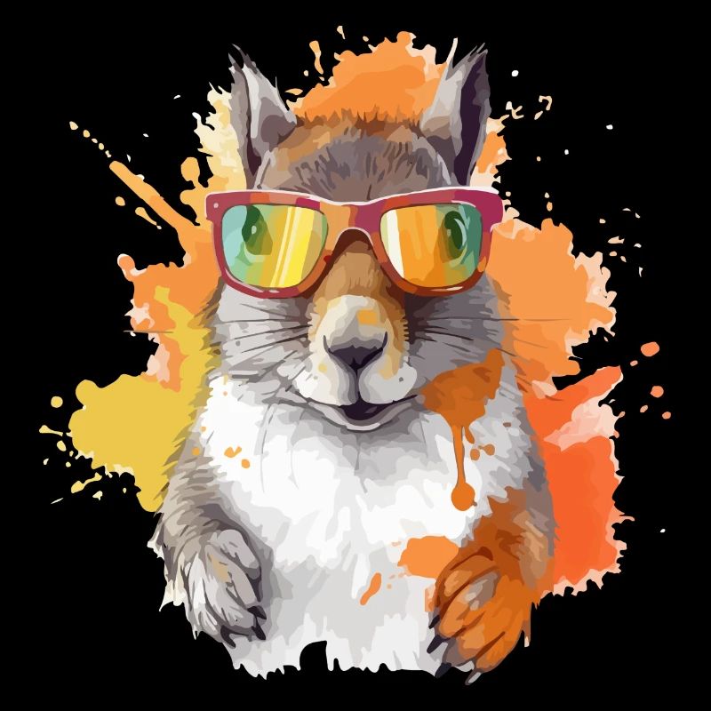 Tom, das Eichhörnchen mit Brille