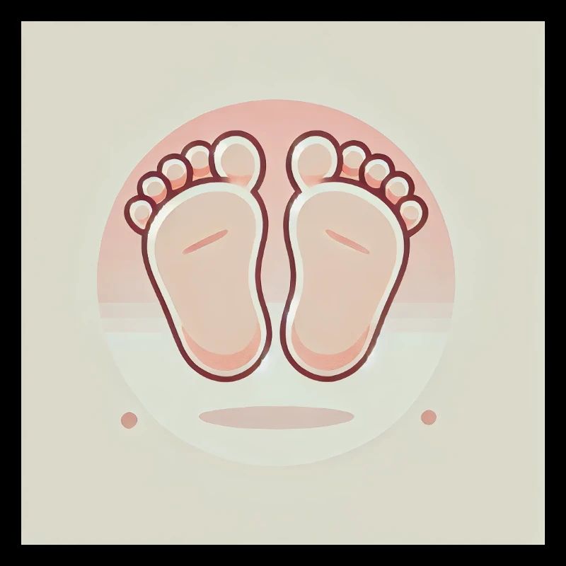 Mignons petits pieds de bébé