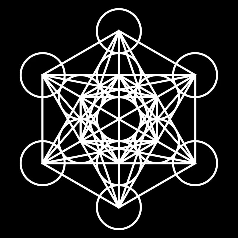 metatron cube white cube gift idea