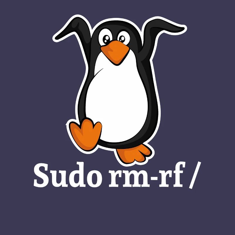Tux Linux Pingouin Sudo Rm Rf | Computerfreak Hack