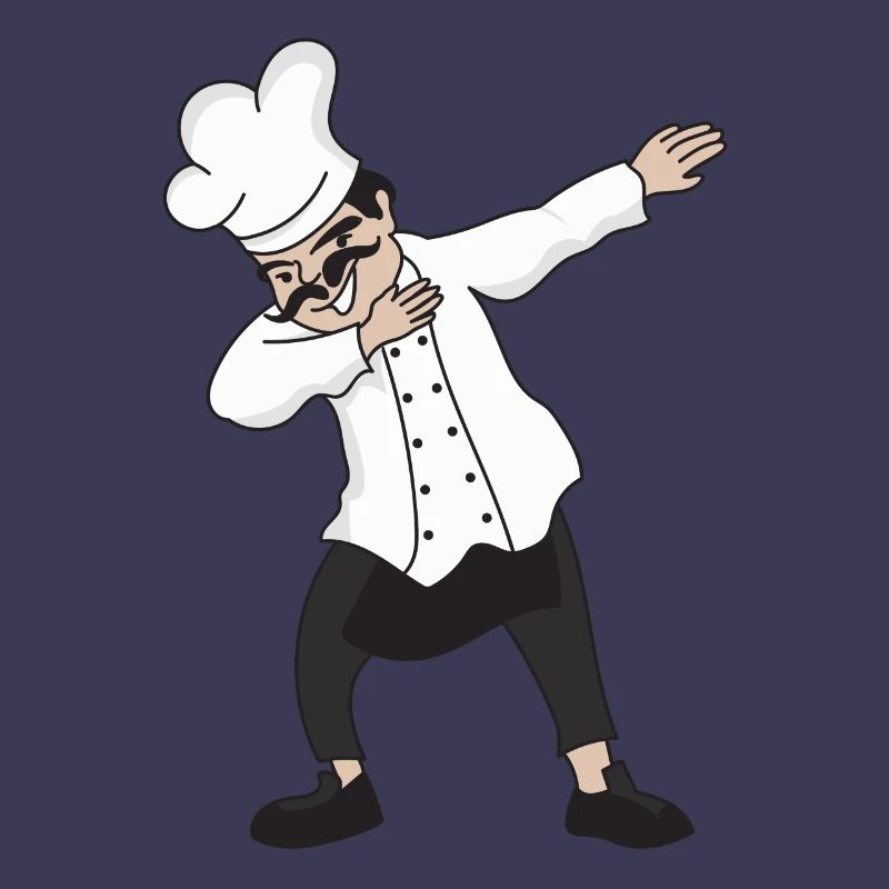 Dabbing chef chef restaurant manager chef hat