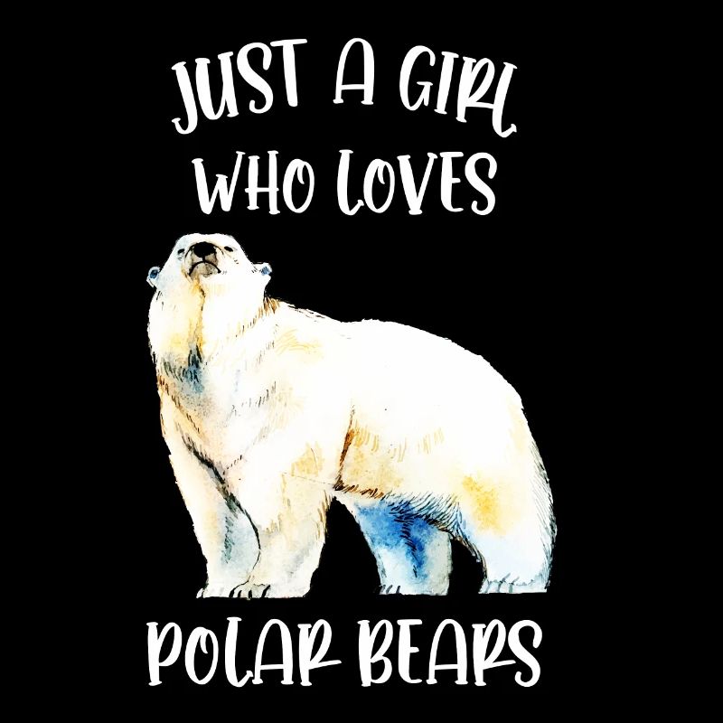 Nur ein Mädchen, das Eisbären liebt