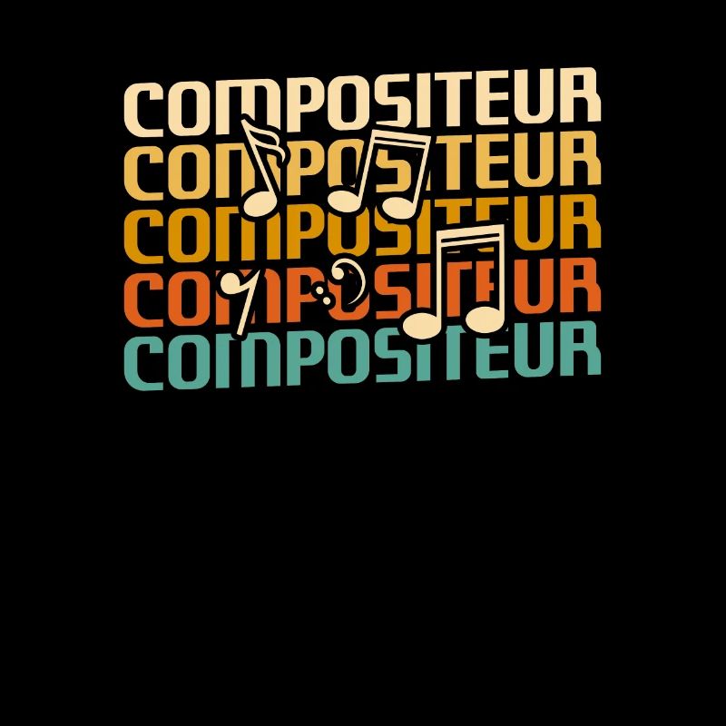 Retro Compositeur Composition Musicale
