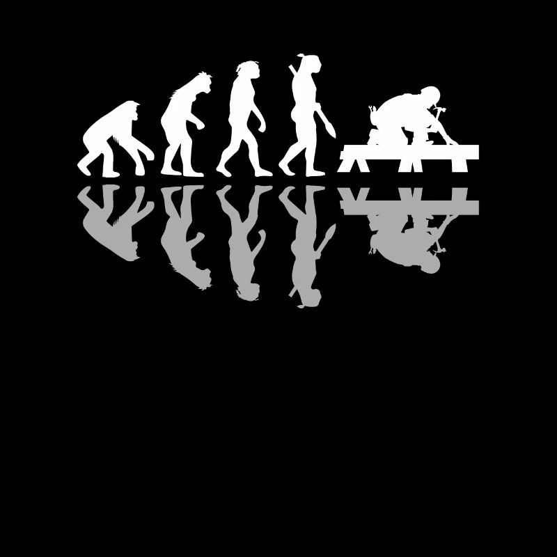 Human Evolution Carpenter Woodworkers Woodworking