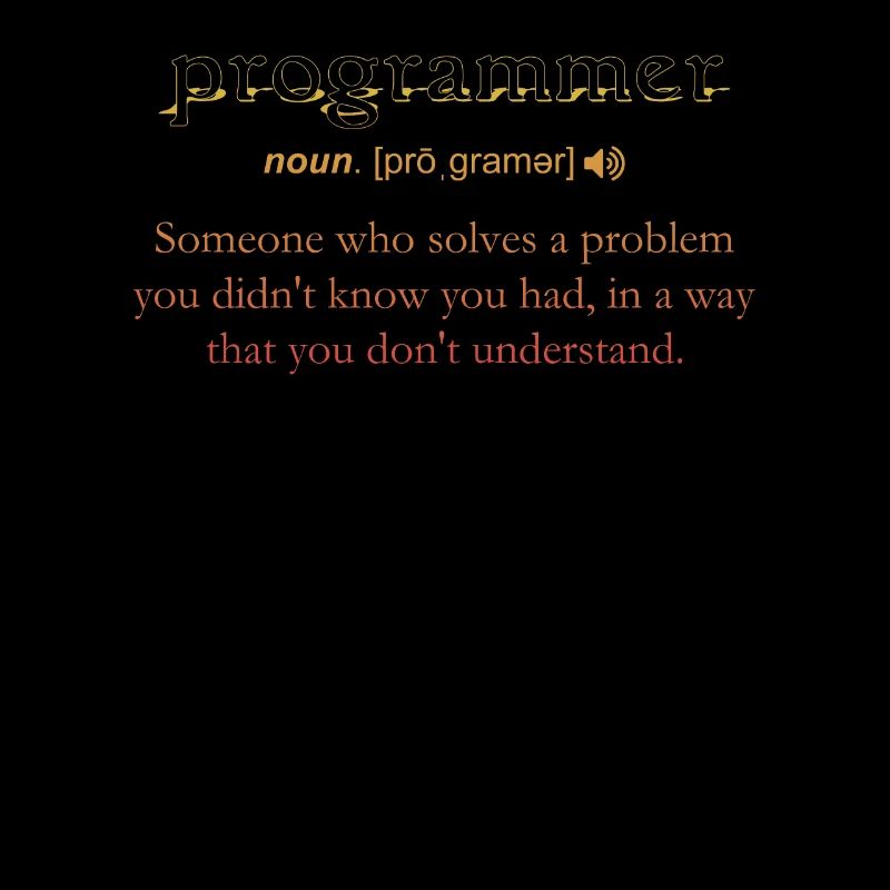 Programmer Funny Definition Coding Humor Vintage