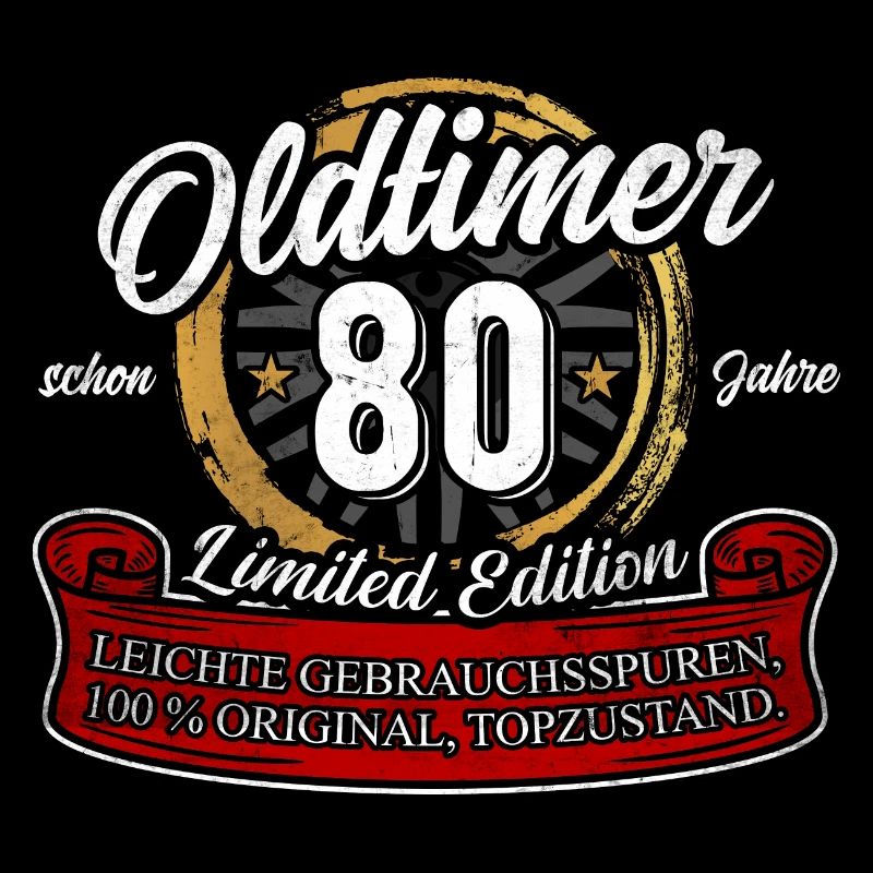 80. Geburtstag Oldtimer Model 80 Jahre Geburtstag