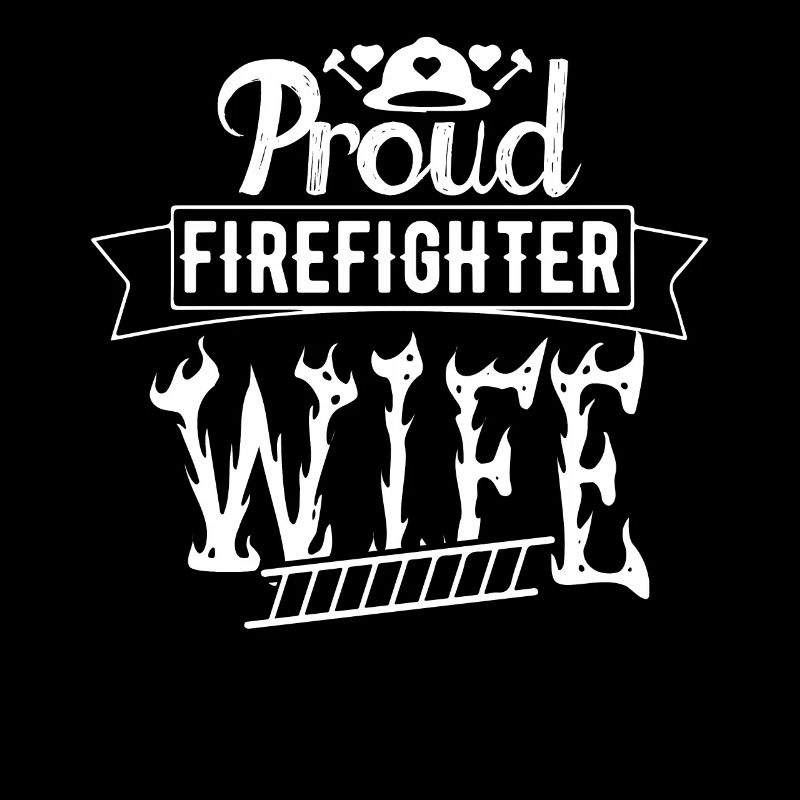Stolze Feuerwehrmann Ehefrau