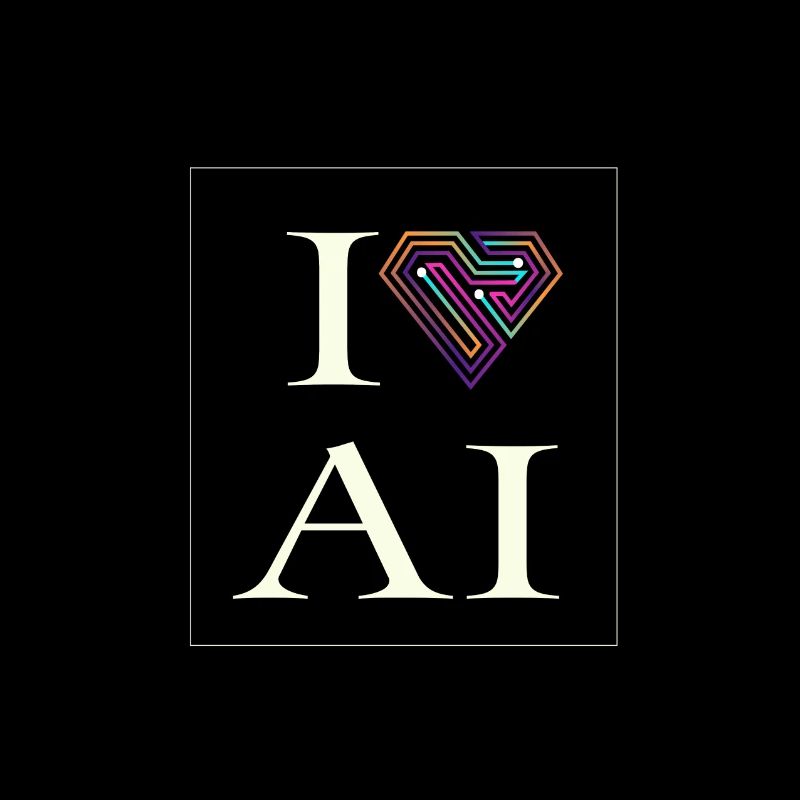 I love AI - Artificial Intelligence ML Technologie