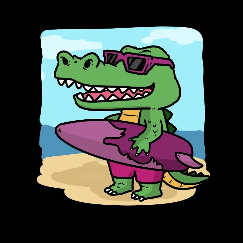 C'est le temps de surf de Crocodile C'est Crocodiles Sur