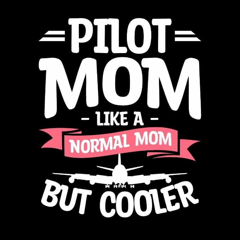 Pilotin Mama wie eine normale Mutter, aber kühlere Luftfahrt