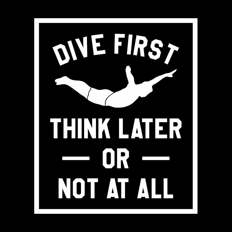 Erst tauchen, später denken oder gar nicht Klippenspringen