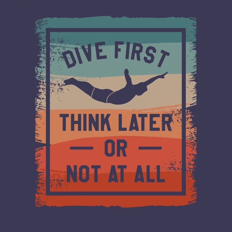 Erst tauchen, später denken oder gar nicht Klippenspringen