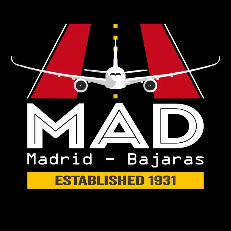 MAD Flughafen Madrid Spanien - Plane Design