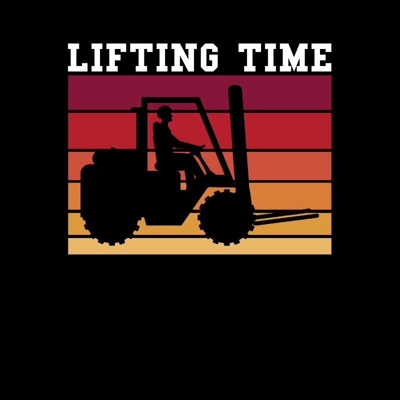 Lifting Time Forklift Shirt Gift