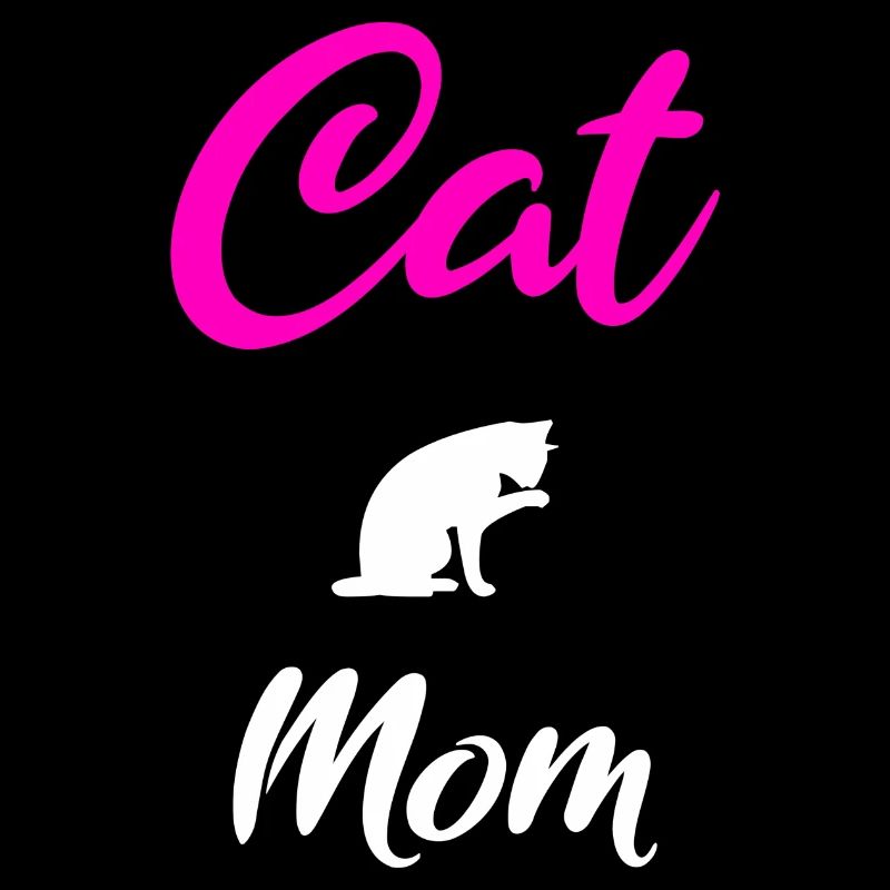 Cat Mom Gift blanc