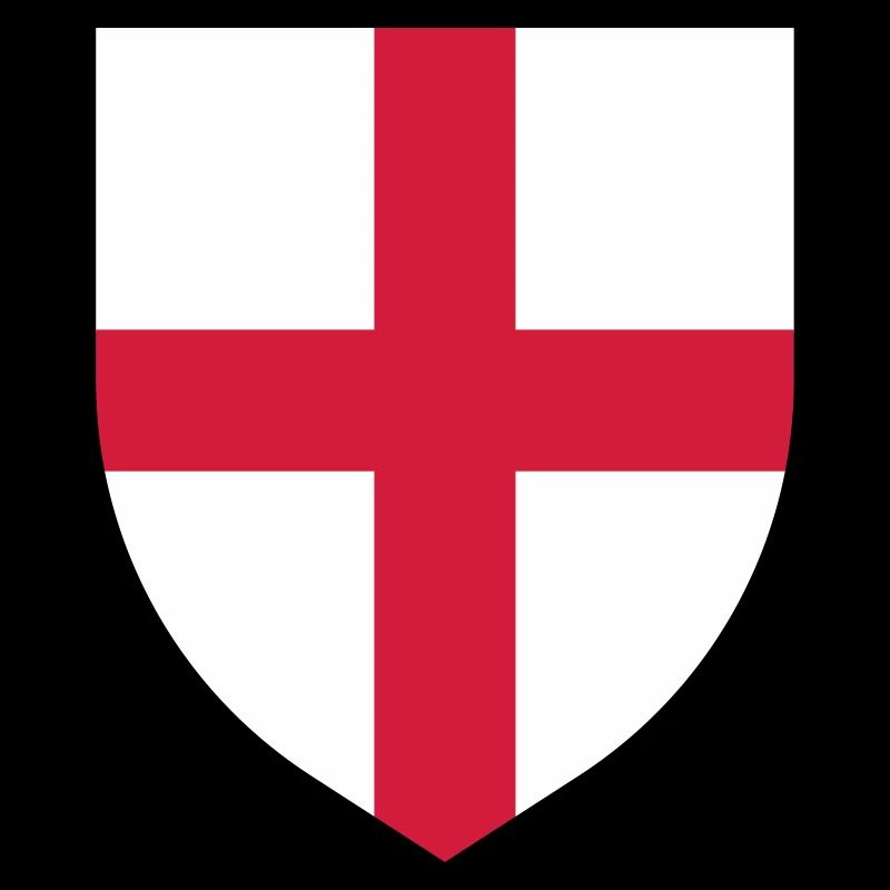 Drapeau de l'Angleterre St George's Cross Shield (sans contour)