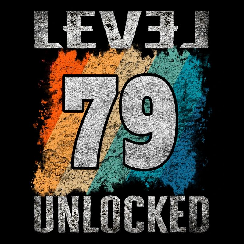 Geburtstag Geschenk Level Unlocked 79 Jahre