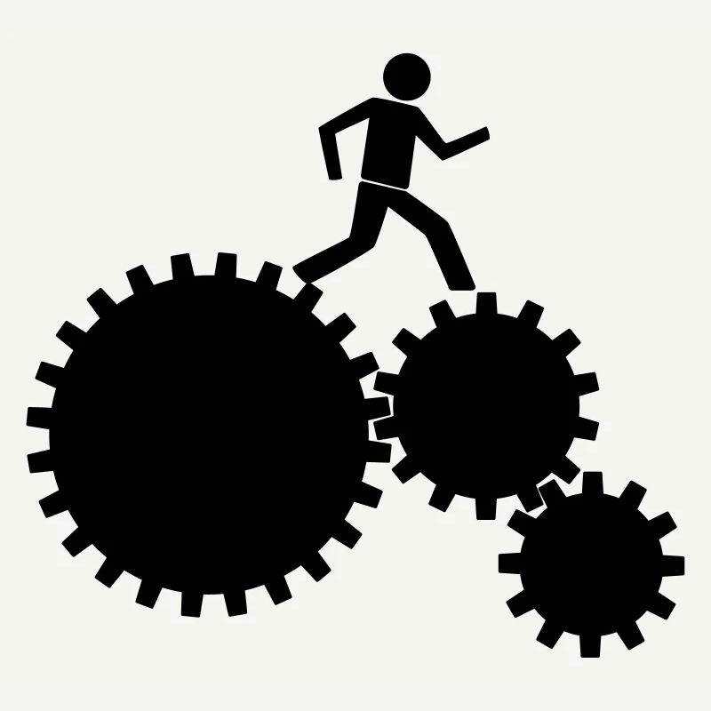 Workers in the clockwork!