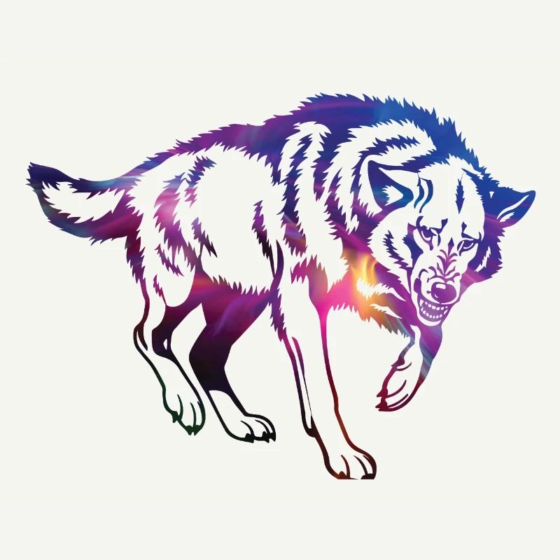 motif de gradient de mauvais loup