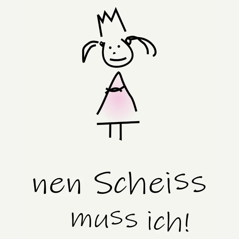 nen Scheiss muss ich! Mädchen schwarz