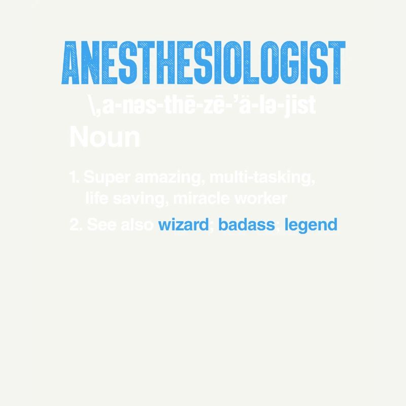 Anesthesiologist anesthesiologist injection gift