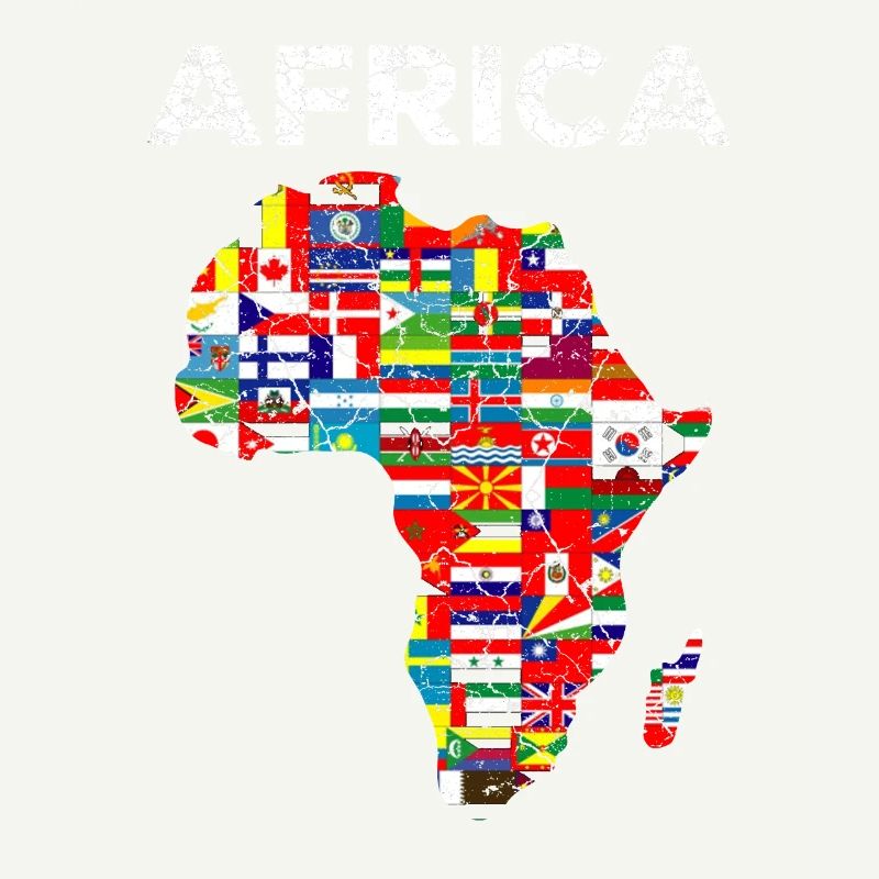 Fierté de drapeau africain de pays africain