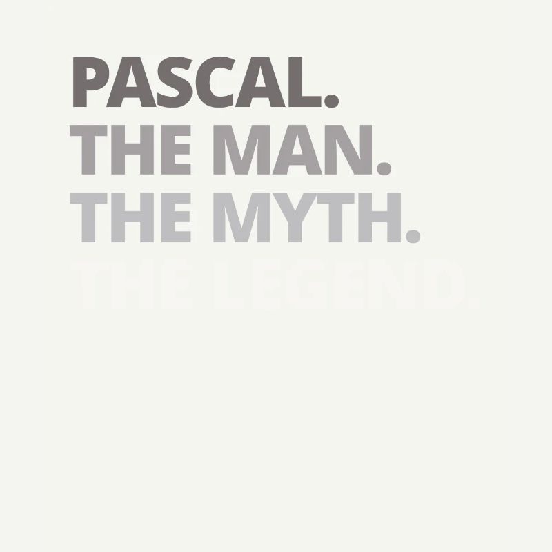 Pascal Name Spruch Geschenk