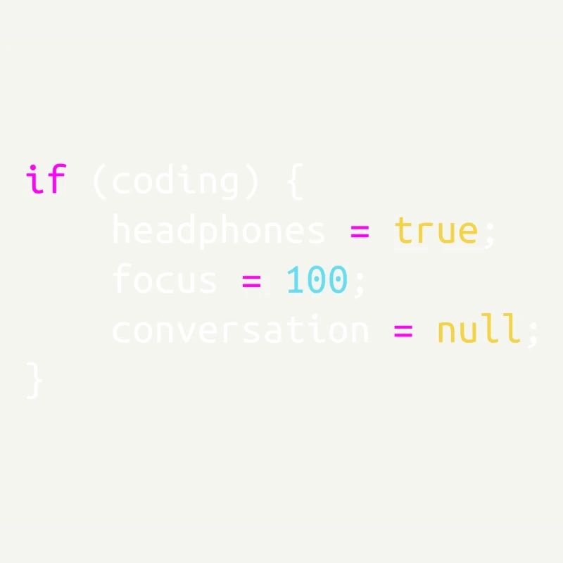 Funny gift for Programmer Headphones while Coding
