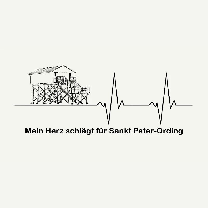 Pulse line pile construction black My heart beats ...