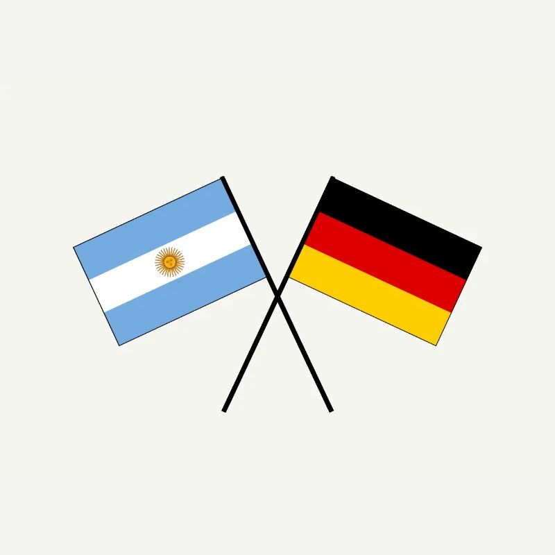 Argentine Allemagne drapeau drapeau
