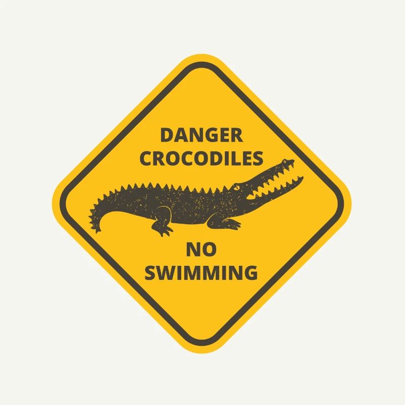 Danger de crocodile