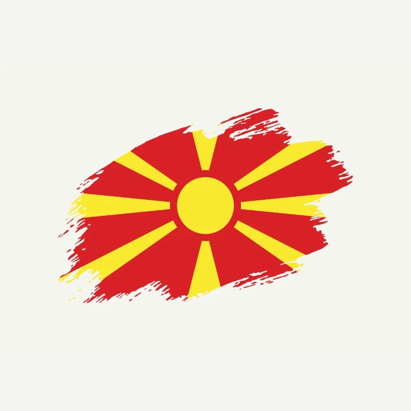 Macédoine drapeau macédonien drapeau