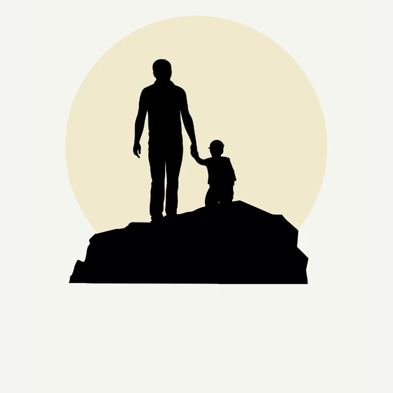 Fancy Dad And Moon Design