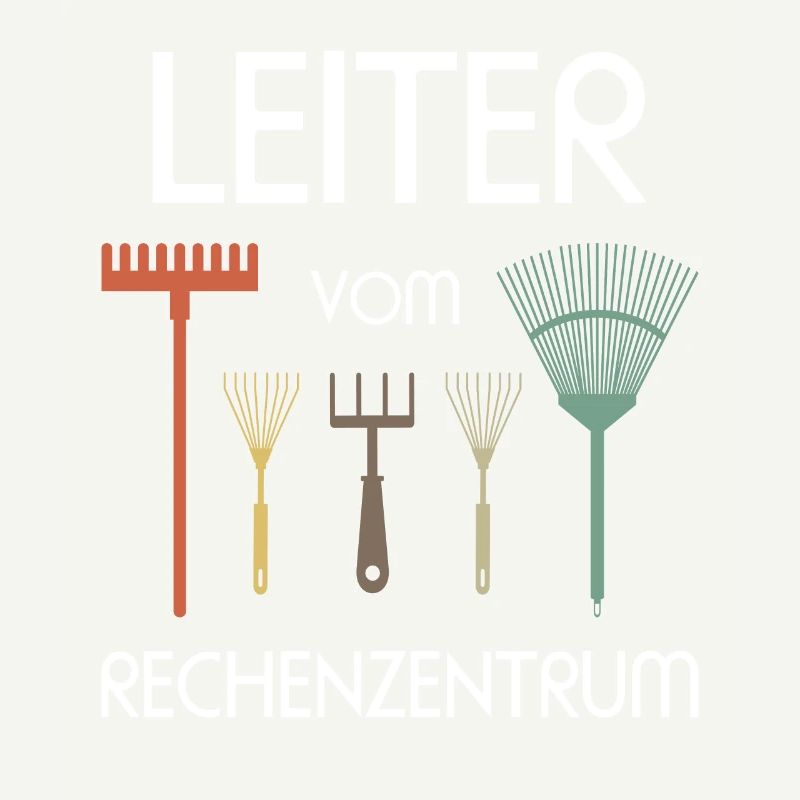 Leiter vom Rechenzentrum Garten Gärtner Geschenk