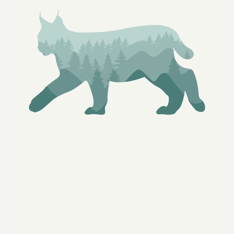 Lynx Bobcat Forest Nature Landscape Gift