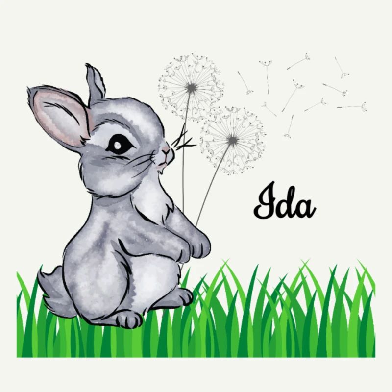 Name Cup Kids Rabbit Name Gift Ida