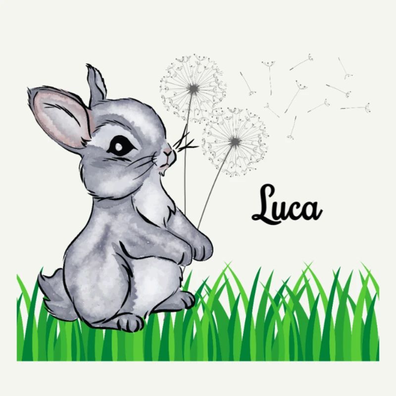 Hase Name Geschenk Luca
