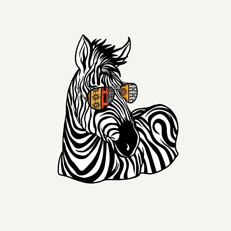 Zebra Gift Black and White Safari Savannah Steppe