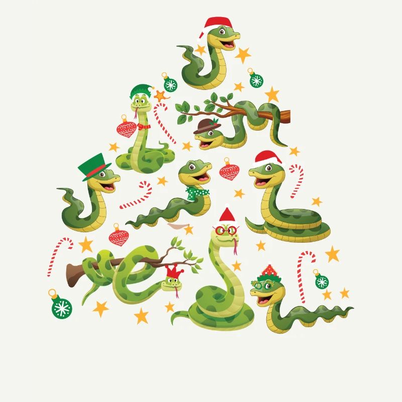 Snake Serpent Christmas Tree