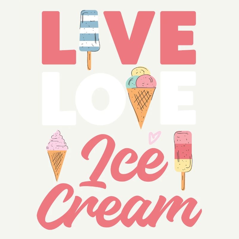 Ice Cream Cone Popsicle Live Love