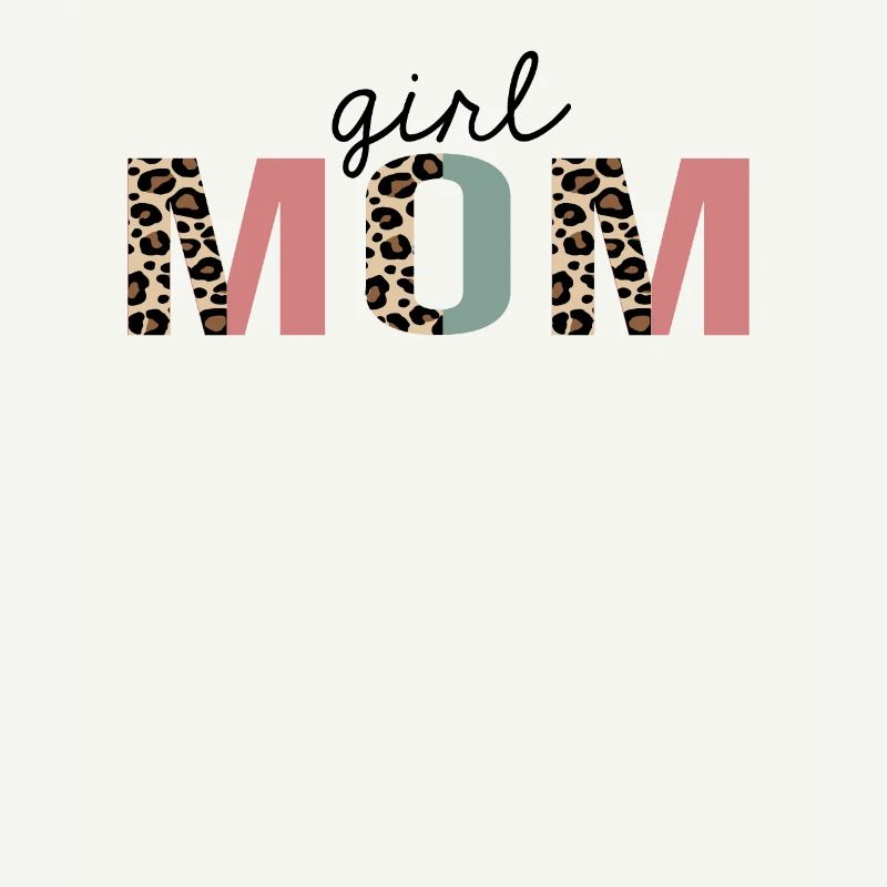 Mädchen Mama Leopard Print Lustig